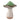 16" x 12" Garden Mushroom - Green / Gray