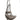 Uzae - Hanging Chair - Gray Fabric & Charcoal Wicker