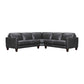 Summit - 3 Piece Leather Sectional Sofa