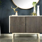 Ixora - 2 Door Wood Accent Cabinet - White Washed And Black
