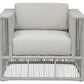 Miami - Club Chair, With Self Welt - Echo Ash / Pearl Silver