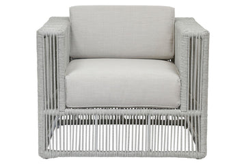 Miami - Club Chair, With Self Welt - Echo Ash / Pearl Silver