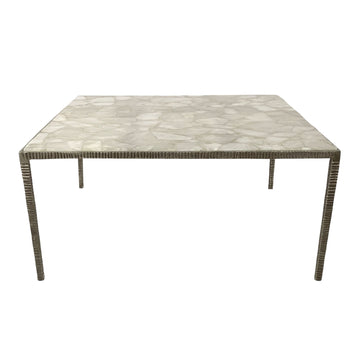 Cavalier Quartz Top Coffee Table - Bronze / Gray