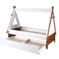 Loreen - Twin Bed - Oak & White Finish