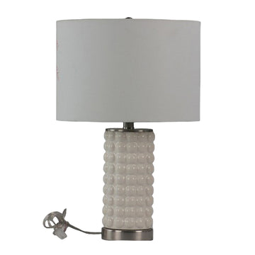 21" Ceramic Bubble Table Lamp (Set of 2) - White