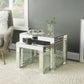 Nysa - Accent Table - Mirrored & Faux Crystals Inlay - 16"