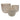11" / 14" / 18" Resin Planters With Wavy Ribbing (Set of 3) - Ivory