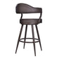 Justin - Swivel Vintage Bar Stool With Metal Legs