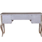 Esteban - Vanity Desk - Mirrored & Antique Champagne Finish