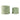 6" / 8" Daisy Flower Planter (Set of 2) - Green