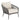 Florence - Club Chair, No Welt - Echo Ash / White