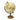 Plastic 13" Decorative Globe - Gold