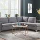 Melvyn - Sectional Sofa - Gray Fabric