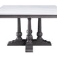 Yabeina - Dining Table - Marble Top & Gray Oak Finish - 30"