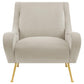 Ricci - Upholstered Saddle Arm Accent Chair