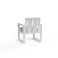 Newport - Dining Chair, No Welt - Cast Silver / White