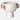 Terracotta Eared Bowl On Stand Vase - White