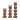 13" / 17" / 22" Hollis Wood Candle Sticks (Set of 3) - Brown