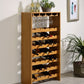 Hanzi - Wine Cabinet - Oak Finish