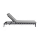 Menorca - Outdoor Patio Adjustable Chaise Lounge Chair - Gray