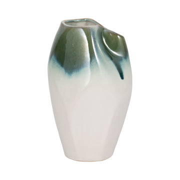 Jenelle Small Ceramic Vase - White