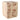 21" x 16" Burl Wood Block Accent Table - Tan