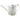 10" x 20" Watering Can - White With Yellow Flower
