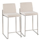 Fuji - High Back Upholstered Counter Stool Set