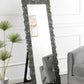 Mckay - Acrylic Frame Standing Mirror - Smokey Gray