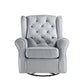 Zeger - Swivel Chair - Gray Fabric