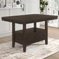 Prentiss - Rectangular Counter Height Table With Butterfly Leaf - Cappuccino