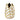 Ceramic 8" Leaf Vase - White / Gold