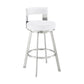 Flynn - Swivel Bar Stool -  Brushed Steel