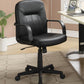 Minato - Upholstered Adjustable Home Office Desk Chair - Black