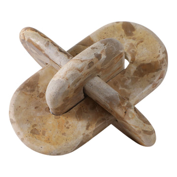 Rounded Marble Knot - Ivory / Beige
