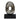 Metal Oval Sculpture 18" - Silver / Black