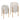 Textured Planter On Metal Stand (Set of 2) - White / Gold