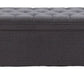 Halifax - Storage Bench - Gravel Gray