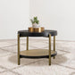 Arini - Round End Side Table With Storage Shelf