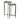 23" / 26" Linton Glass Top Accent Tables (Set of 2) - Gold / Dark Green