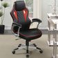 Lucas - Upholstered Adjustable Home Office Desk Chair - Black