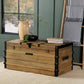 Simmons - Rectangular Storage Trunk - Natural And Black