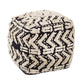 Mariel - Cotton Pouf - Black