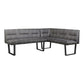 Hanlon - Corner Bench - Gray