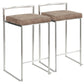 Fuji - Counter Stool Steel With Cushion - Stainless Steel