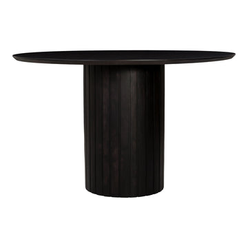Povera - Round Dining Table - Black - Acacia Wood