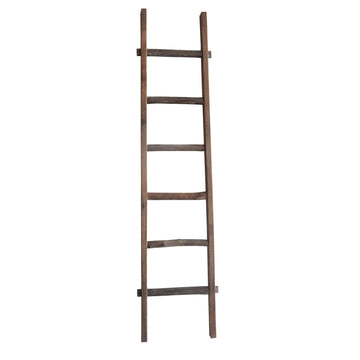 Wooden Decorative Ladder 76" - Brown