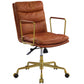 Dudley - Executive Office Chair - Rust Top Grain Leather