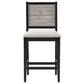 Elodie - Wood Counter Chair (Set of 2) - Gray And Black