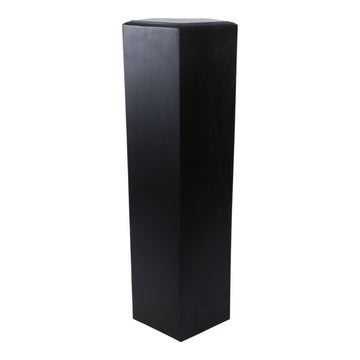 Avzar Large Wood And Marble Pedestal - Black